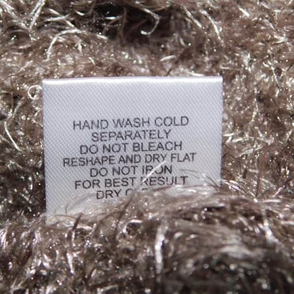 Romeo & Juliet Couture Womens S Fuzzy Eyelash Sweater Black Bronze NEW w Tag - Picture 5 of 11